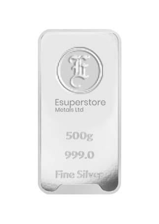 500g Silver Minted Bar